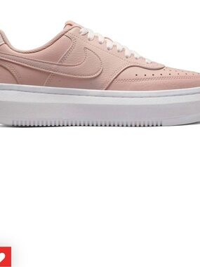 Nike Air Force 1 Low Women’s Pink/White Lace-Up Leather Sneakers Size 7.5